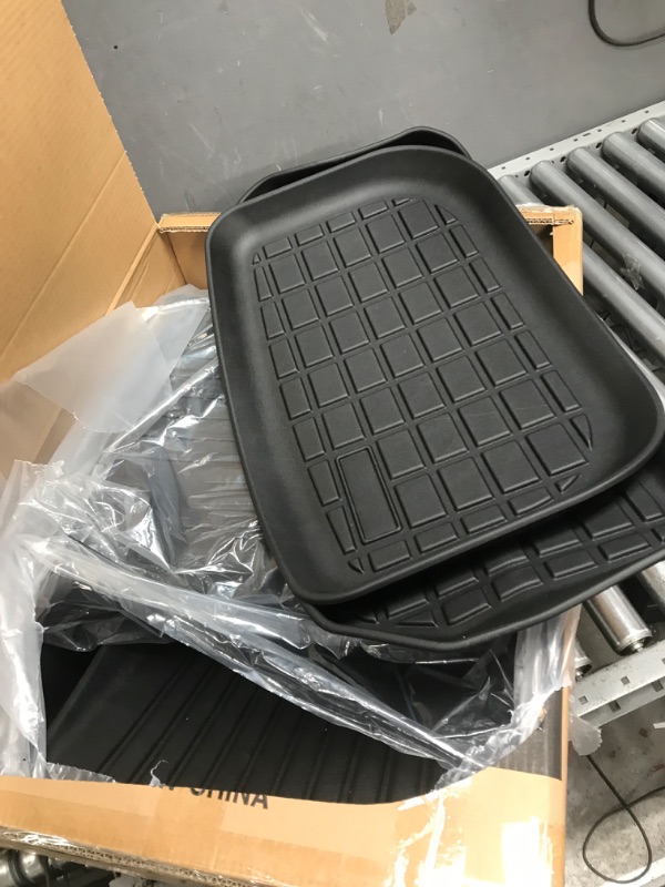 Photo 3 of Maysoo Tesla Model Y Floor Mats, Tesla Model Y 5-Seat 2020-2023 Accessories, All Weather Floor Mat Front Rear Cargo Liner Mat, Heavy Duty Floor Mats (Set of 6) Model Y floor mats (set of 6)