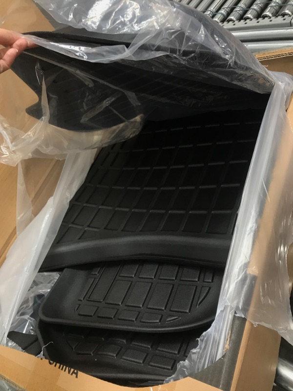 Photo 2 of Maysoo Tesla Model Y Floor Mats, Tesla Model Y 5-Seat 2020-2023 Accessories, All Weather Floor Mat Front Rear Cargo Liner Mat, Heavy Duty Floor Mats (Set of 6) Model Y floor mats (set of 6)