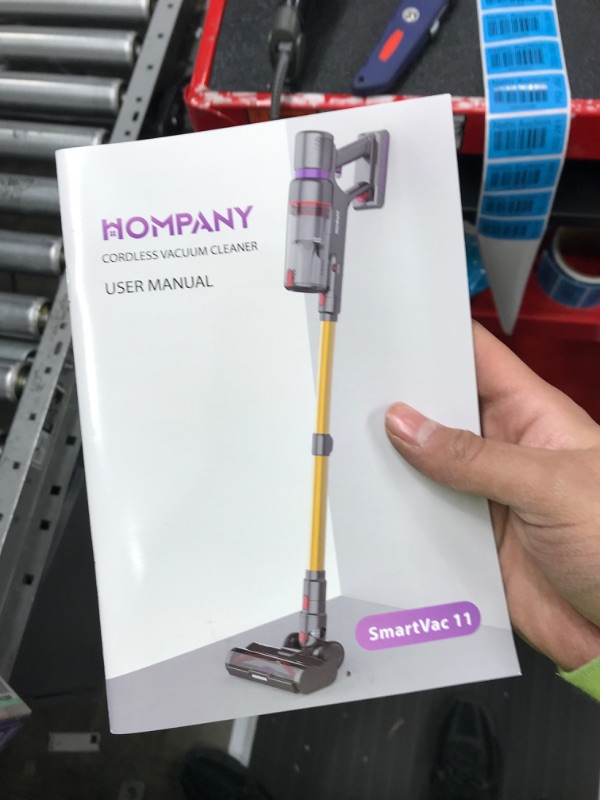 Photo 3 of **NONREFUNDABLE**FOR PARTS OR REPAIR**SEE NOTES**
HOMPANY Cordless Vacuum Cleaner, 500W/40Kpa Stick Vacuum with Touch Screen, Max 60 Mins Runtime, Anti-Tangle Vacuum Cleaner for Home, 2023 Latest Motor Vacuum for Pet Hair/Carpet/Hard Floor Standard Gold