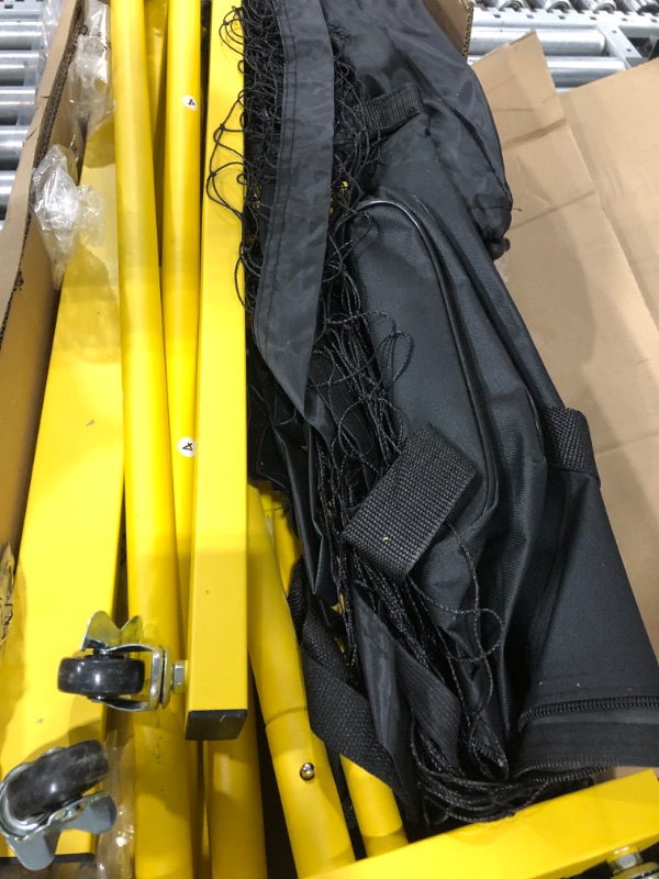 Photo 2 of ***USED - DIRTY - LIKELY MISSING PARTS***
A11N Portable Pickleball Net System, Bag Yellow&Black