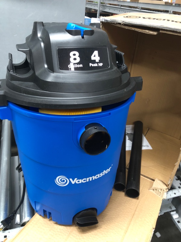 Photo 2 of Vacmaster 4 Peak HP 8 Gallon Wet Dry Vacuum Cleaner Lightweight Powerful Suction Shop Vacuum with Blower Function for Dog Hair,Garage,Car,Home & Workshop