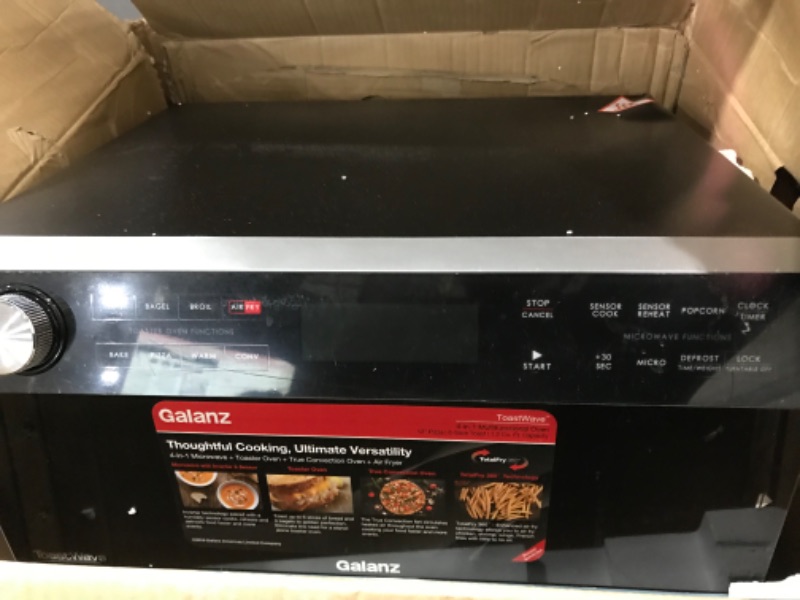 Photo 3 of ***SEE NOTE*** Galanz 1.2 Cu Ft 4-in-1 Multi-functional Air Fryer, Convection Oven, Microwave and Toaster Oven, Sensor Cooker, Inverter, TotalFry 360™ Technology
