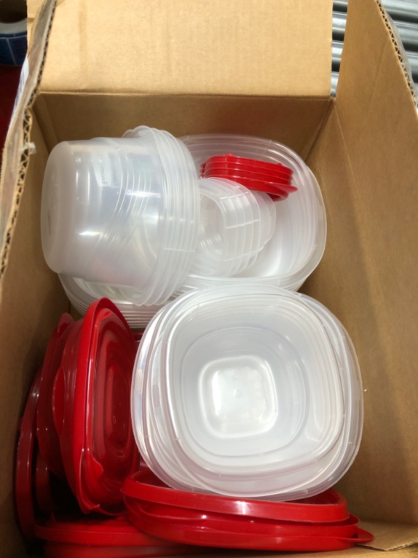 Photo 1 of  rubbermaid clear containers for food