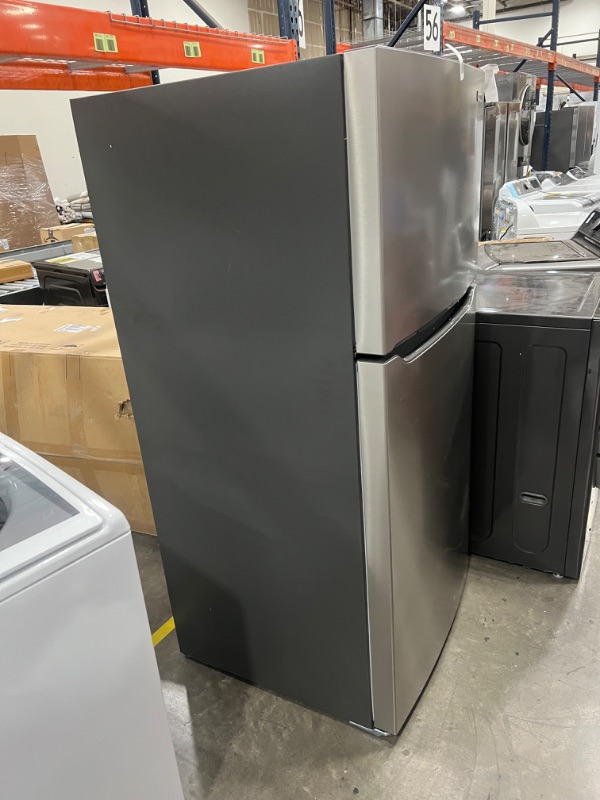 Photo 8 of Frigidaire 20-cu ft Top-Freezer Refrigerator (Fingerprint Resistant Stainless Steel)
