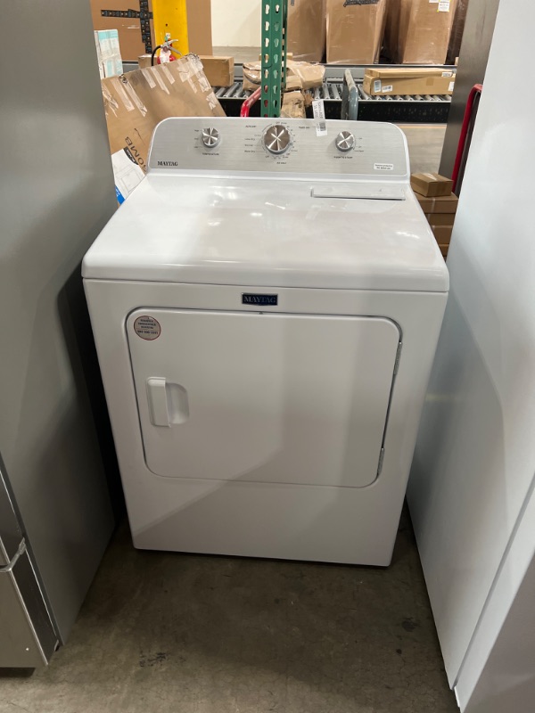 Photo 5 of Maytag 7.0 cu. ft. Vented Electric Dryer in White