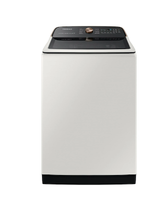 Photo 1 of Samsung 5.5 cu. ft. Extra-Large Capacity Smart Top Load Washer with Super Speed Wash in Ivory
