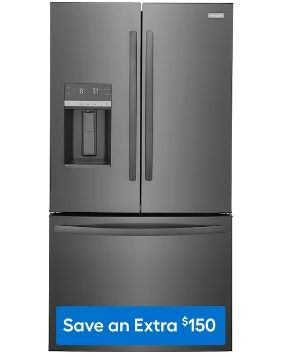 Photo 1 of Frigidaire 27.8-cu ft French Door Refrigerator with Ice Maker (Black Stainless Steel) ENERGY STAR
