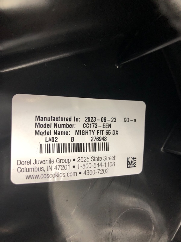 Photo 1 of Cosco Mighty Fit 65 DX Convertible Car Seat (Heather Onyx Gray)