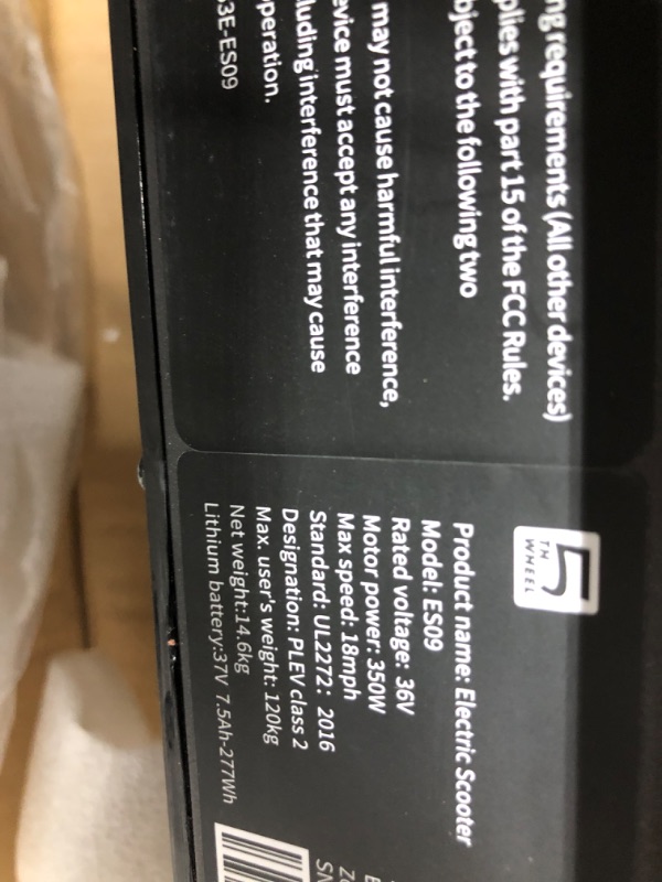 Photo 3 of 5TH WHEEL V30PRO Electric Scooter with Turn Signals - 19.9 Miles Range & 18 MPH, 350W Motor, 10" Inner-Support Tires, Dual Braking System and Cruise Control, Foldable Electric Scooter for Adults V30PRO/19.9 Miles/18 Mph