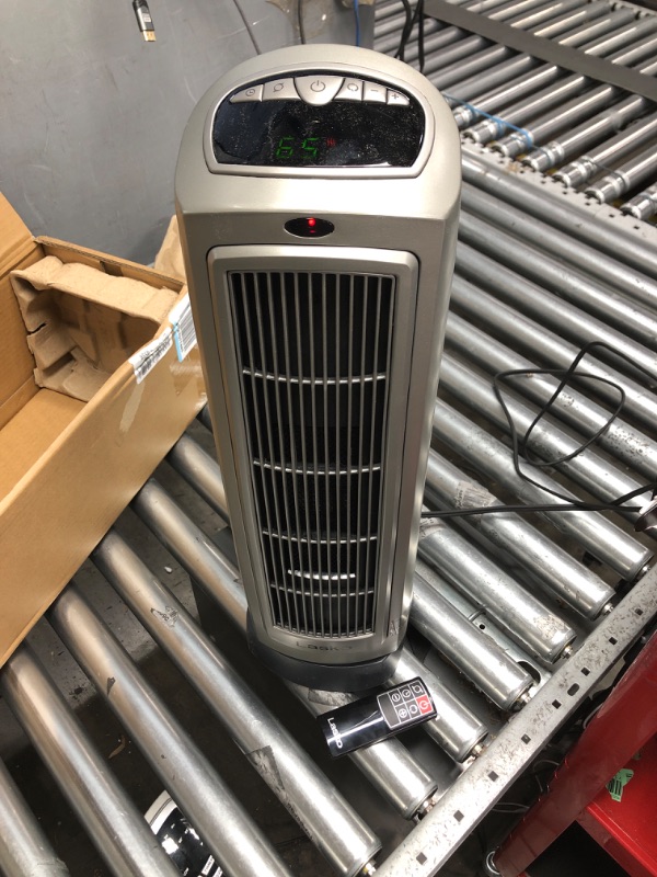 Photo 2 of Lasko 1500W Digital Ceramic Space Heater with Remote, 755320, Silver