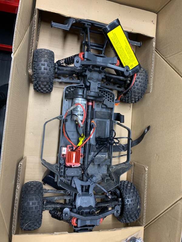 Photo 3 of ARRMA 1/10 SENTON 4X4 V3 MEGA 550 Brushed Short Course RC Truck RTR (Transmitter, Receiver, NiMH Battery and Charger Included), Red, ARA4203V3T1