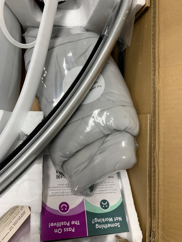 Photo 1 of 4moms MamaRoo Multi-Motion Baby Swing, Bluetooth Baby Swing with 5 Unique Motions, Grey