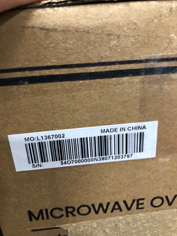 Photo 1 of COMFEE' EM720CPL-PMB Countertop Microwave Oven with Sound On/Off, ECO Mode and Easy One-Touch Buttons, 0.7cu.ft, 700W, Black Black Microwave