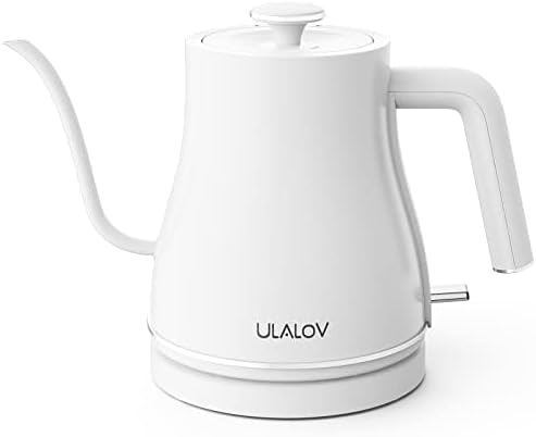 Photo 1 of Electric Gooseneck Kettle Ultra Fast Boiling Hot Water Kettle 100% Stainless Steel for Pour-over Coffee & Tea, Leak-Proof Design, Auto Shutoff Anti-dry Protection, 1200W-0.8L, Matte White