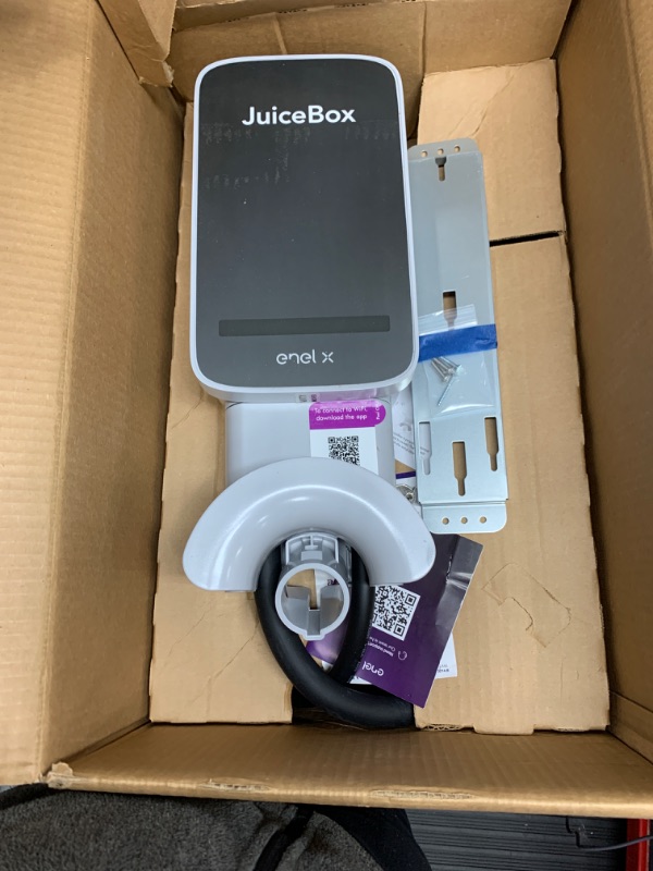 Photo 2 of JuiceBox 32 Smart Electric Vehicle (EV) Charging Station with WiFi - 32 amp Level 2 EVSE, 25-Foot Cable, UL and Energy Star Certified, Indoor/Outdoor Use (NEMA 14-50 Plug, Gray)… 32 Amp 14-50 Plug