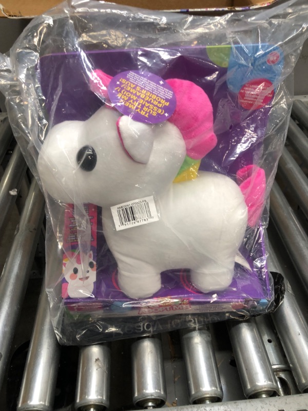 Photo 2 of Adopt Me! Neon Unicorn 12-Inch Light-Up Plush - Soft and Cuddly - Three Light-Up Modes - Directly from The #1 Game, Toys for Kids - Ages 6+