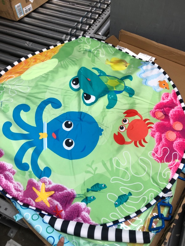 Photo 2 of Baby Einstein Sea Floor Explorers 2-in-1 Water Mat Portable Tummy Time Activity Play Gym Water Mat Activity Gym