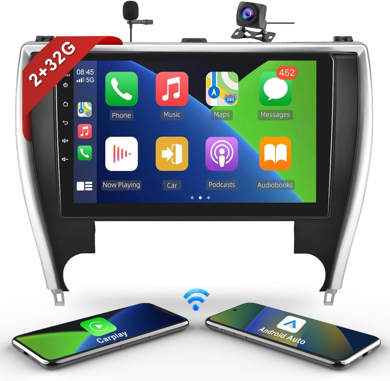 Photo 1 of for Toyota Camry 2015-2017 Android Car Stereo Support Wireless Carplay with 10.1” Touchscreen 2+32G Autoradio Android Auto WiFi GPS Navigation Radio Phonelink Backup Camera Headunit
