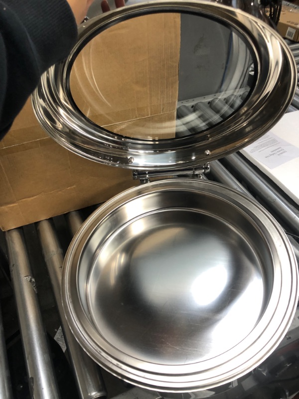 Photo 1 of Parts Only
THXSUN Electric Chafing Dish, 400W Electric Chafing Dish Buffet Set 6QT Round Full Size Buffet Servers and Warmers with Glass Lid & Roll Top, 9 Heating Levels, Stainless Steel Chafers for Catering
