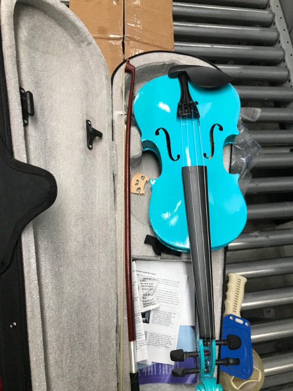 Photo 4 of turquoise violin, 1/4