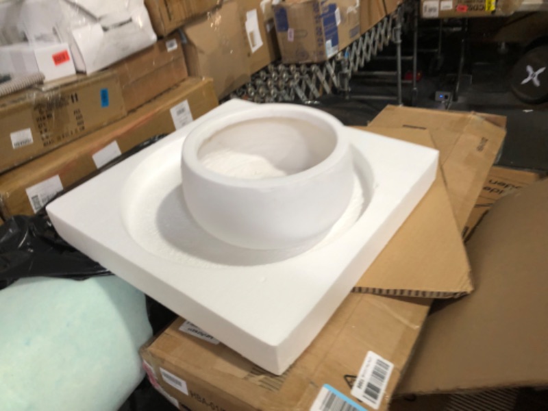 Photo 3 of ***DAMAGED - CRACKED - SEE PICTURES***
Kante 19.6", 15.7", and 11.8" W Round Pure White Finish Concrete Elegant Planters (Set of 3)