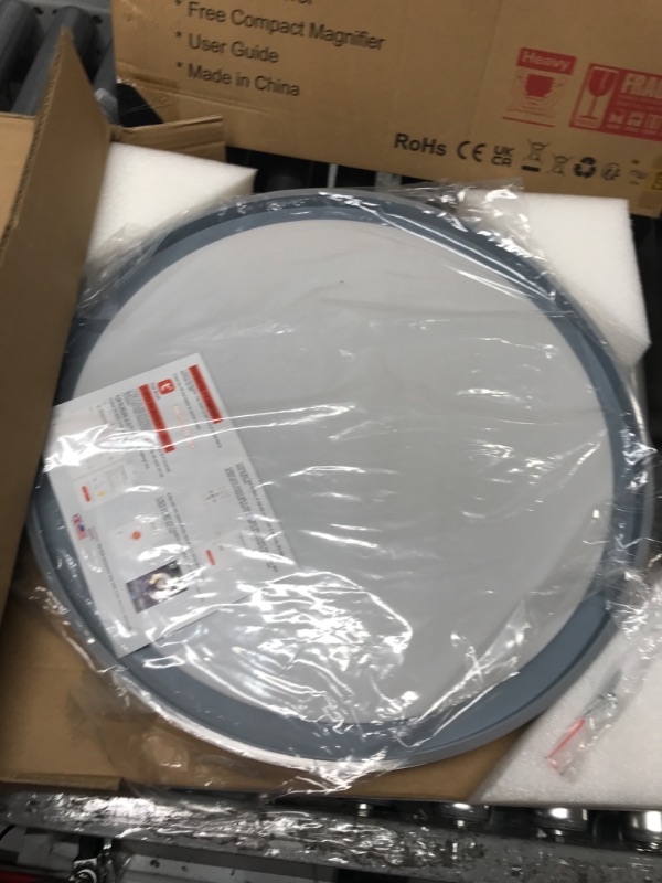 Photo 1 of ASALL Smart LED Music Ceiling Light,with Remote Control Bluetooth Speaker RGB Dimmable,19.68 inch 48W,WiFi App Compatible with Alexa Google Home,Suitable for Bedroom, Living Room and Children's Room 19.68 inches-48W C008-Series-Remote Control-WiFi -APP