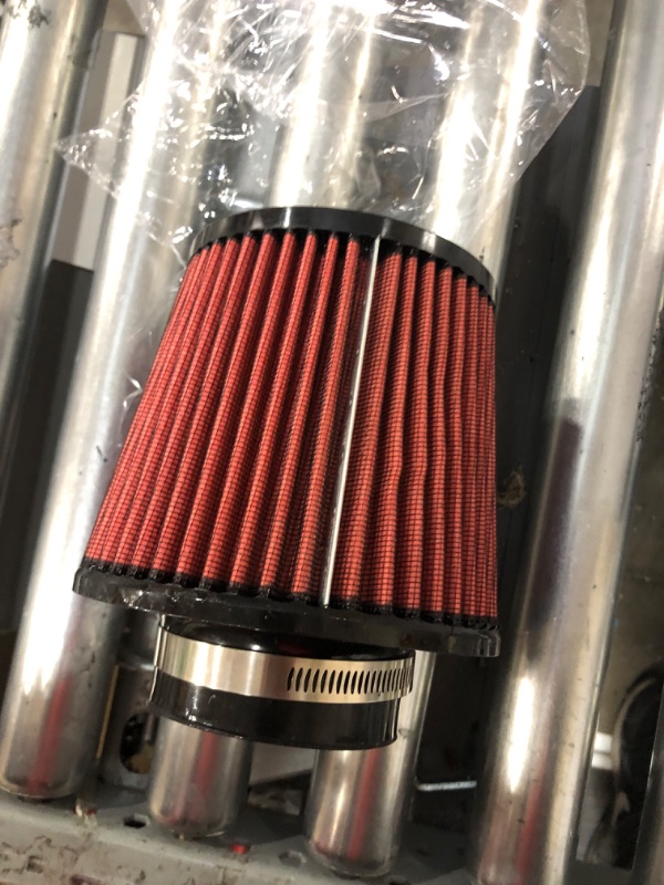 Photo 2 of RYANSTAR 76mm 3" High Flow Round Tapered Cone Closed-Top Cool Air Filter Cleaner