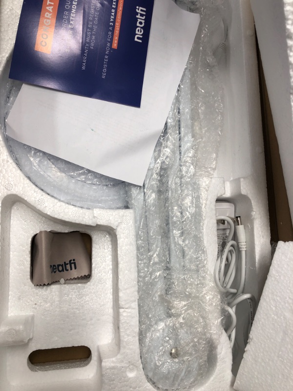 Photo 1 of (New Model) Neatfi Bifocals 1,200 Lumens Super LED Magnifying Lamp with Clamp, Dimmable, 60 Pcs SMD LED, 5 Inches Diameter Lens, Adjustable Arm Utility Clamp (5D+20D, White) 5D+20D White