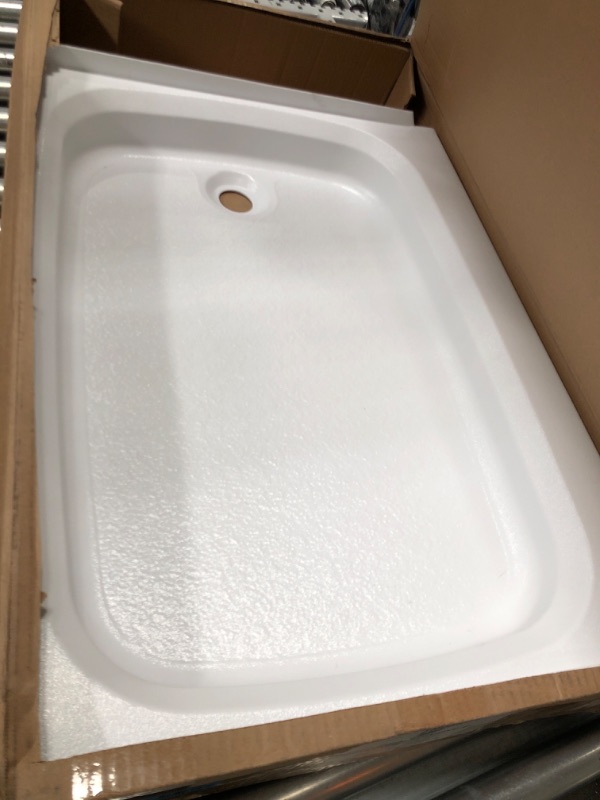 Photo 2 of Lippert Components 210371 White 24" x 32" Rectangular Right Handed Drain Shower Pan