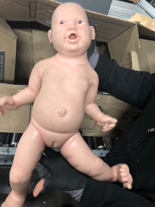 Photo 2 of Vollence 23 inch Full Body Silicone Baby Dolls That Look Real,Not Vinyl Dolls,Real Full Silicone Baby Doll,Lifelike Newborn Baby Doll - Girl 23 Inch Girl