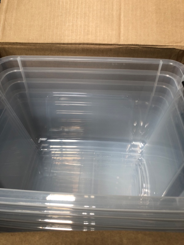 Photo 1 of  Clear Stackable Large Plastic Storage Containers