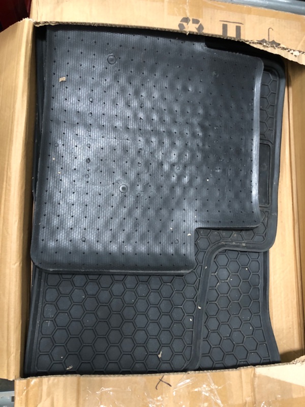 Photo 2 of GSPSCN 3pcs All-Weather Floor Mats for Tesla Model 3 2021 2022 2023 Upgraded 3D Waterproof Floor Mats Odorless Durable Anti-Scratch Floor Liners Interior Accessories (Set of 3) Set of 3 mats