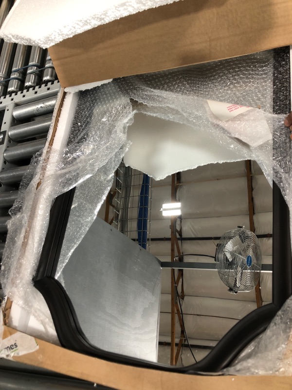 Photo 1 of MCS Master & Co. Wood Arched Wall Mirror, Minimalist Decor Rectangle Mirror with Arched Top for Entryway, Bedroom, or Bathroom, 20 Inch x 30 Inch, Black Wood Grain 20 x 30 in Black Wood Grain