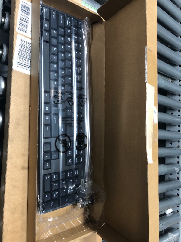 Photo 2 of Lenovo 100 Wireless Keyboard and– Cordless Set with Spill Resistant Quiet Keys – 3-Zone Keyboard - Black Keyboard