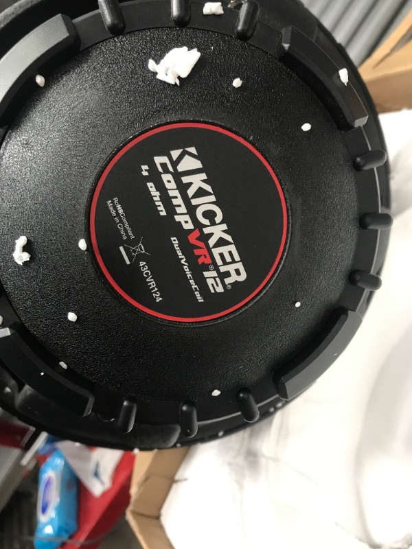 Photo 3 of (PARTS ONLY)KICKER 12" 800 Watt CompVR 4 Ohm DVC Sub Woofer Car Power Subwoofer | 43CVR124 12 Inch