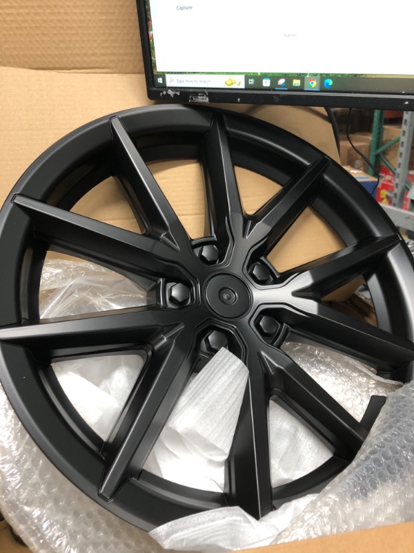 Photo 1 of 18" BLACK MATTE CAR CAPS 