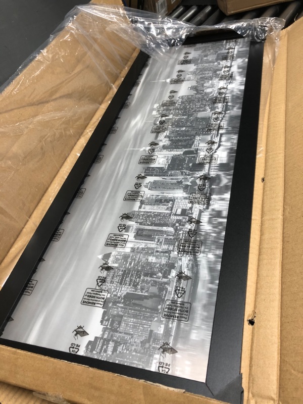 Photo 1 of 12" x 32" black frame 