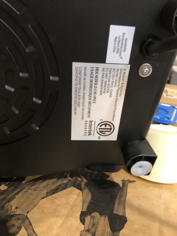 Photo 2 of **READ NOTES*****PARTS ONLY**NONREFUNDABLE NO RETURNS SOLD AS IS**Piezano Pizza Oven by Granitestone – Electric Pizza Oven, Indoor/Outdoor Portable Countertop 12 Inch Pizza Maker Heats up to 800?F with Pizza Stone to Simulate Brick Oven Taste at Home As S