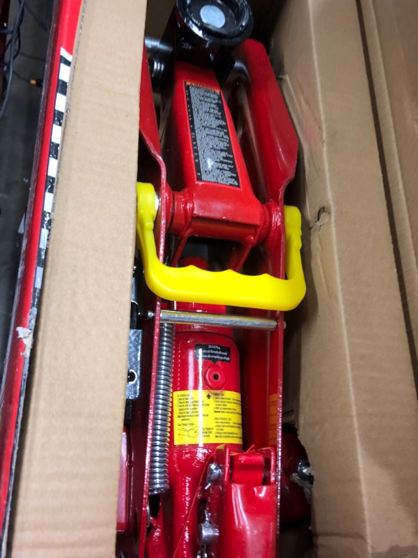 Photo 2 of BIG RED T82002-BR Torin Hydraulic Trolley Service/Floor Jack, 2 Ton (4,000 lb) Capacity, Red