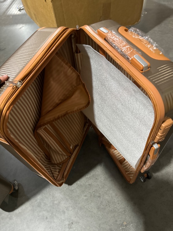 Photo 6 of ***READ NOTES***Merax Luggage Sets Travel Suitcase with 8 Spinner Wheels, (20/24/28, Coppery)