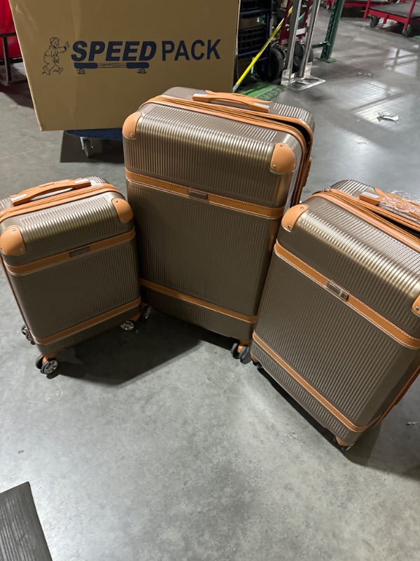 Photo 2 of ***READ NOTES***Merax Luggage Sets Travel Suitcase with 8 Spinner Wheels, (20/24/28, Coppery)