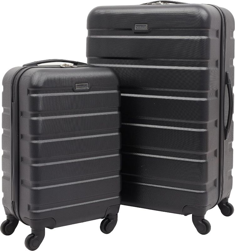 Photo 1 of ***USED - SCUFFD AND DIRTY***
Travelers Club Harper Collection 2 Piece Rolling Hardside Luggage Set - Black