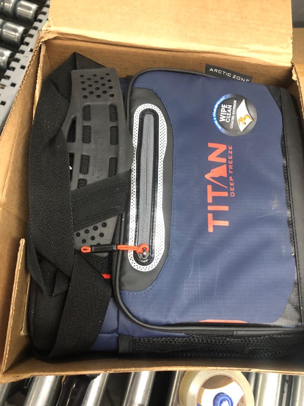 Photo 2 of **needs to be cleaned out before use** Arctic Zone Titan Deep Freeze Zipperless Hardbody Coolers - Sizes: 9, 16, 30 and 48 Can - Colors: Navy, Moss, Process Blue, Pine, Citrus, Gray, Blue Lagoon Blue 16 Can