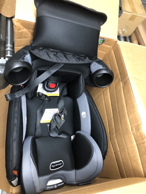 Photo 2 of (READ FULL POST) Evenflo Revolve 360 Extend All-in-One Rotational Car Seat with Quick Clean Cover (Revere Gray)