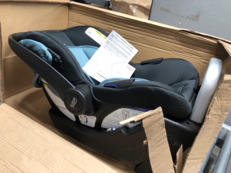 Photo 5 of Britax Willow S Infant Car Seat with Alpine Base, ClickTight Technology, Rear Facing Car Seat with RightSize System, Jade Onyx