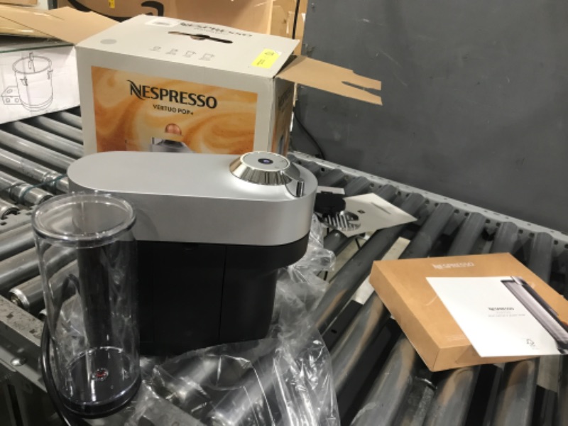 Photo 2 of *TESTED* Nespresso Vertuo Pop+ Deluxe Coffee and Espresso Machine by De'Longhi, Silver