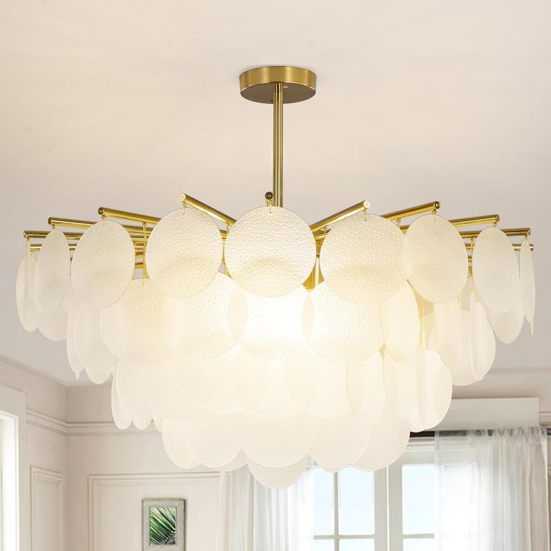 Photo 1 of *Review Photos* Wellmet Chandelier with Large Circle Windchimes