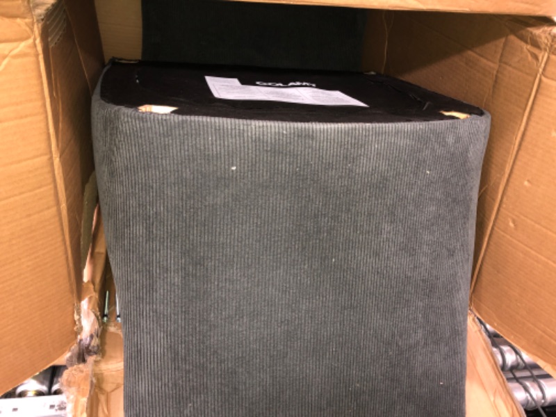 Photo 1 of ***USED - LIKELY MISSING PARTS***
COLAMY Modern Dining Chairs Set of 2, Upholstered Corduroy Accent Side Leisure Chairs with Mid Back and Wood Legs