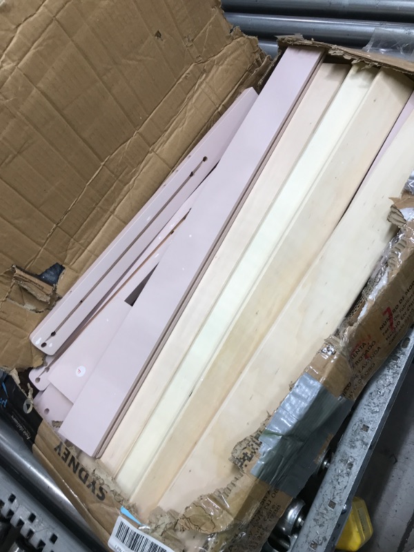 Photo 1 of Dream On Me Sydney Toddler Bed in Blush Pink, Greenguard Gold Certified 53x29x28 Inch (Pack of 1) Only Toddler Bed Blush Pink