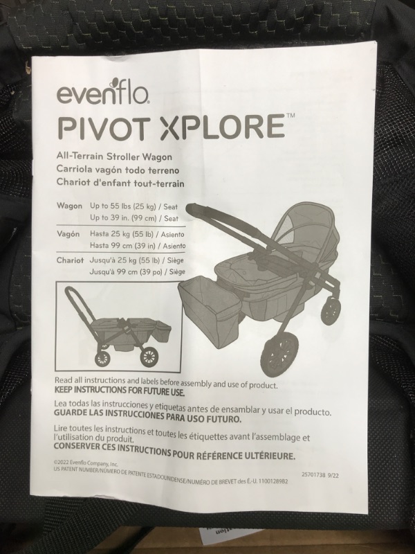 Photo 3 of Evenflo Pivot Xplore All-Terrain Stroller Wagon Wayfarer